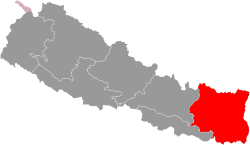 戈希省在尼泊尔的位置