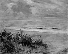 Marina grigia ad Alassio (Grey seascape at Alassio), c. 1917