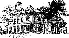 The Seaman-Drake mansion in 1896, when it had become the clubhouse of the Suburban Riding and Driving Club