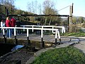 Railway End swingbridge across the Cromford Canal at High Peak Junction