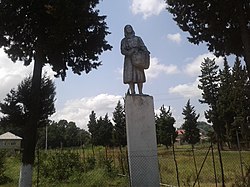 Monument to a worker of a state-owned farm