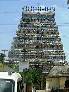 The gateway tower of the temple