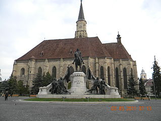 Saint Michael Church in Unirii square