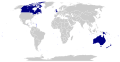 Commonwealth realm map with overseas territories.