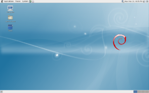 Screenshot of Debian 5.0 (「Lenny」)