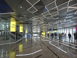 Inside the Expo 2020 metro station