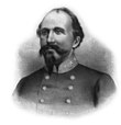 Old picture of an American Civil War general with long goatee and receding hairline