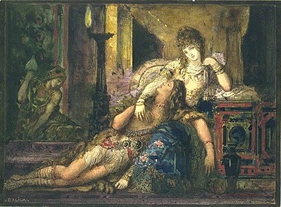 Samson and Delilah (1882), 15.8 x.21.3 cm, Louvre