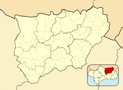 Pegalajar is located in Province of Jaén (Spain)