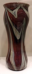Glass vase by Louis Comfort Tiffany (c. 1893–1896)