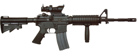 An M4 carbine with a TA01NSN ACOG