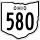 State Route 580 marker