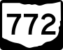 State Route 772 marker