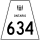 Highway 634 marker