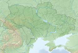 琼哈尔海峡在乌克兰的位置