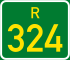 Regional route R324 shield