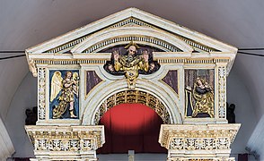 pediment of Maine altar