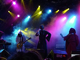 Sunn O))) performing at the 2005 Roskilde Festival