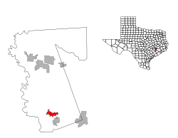 Location of Pattison, Texas