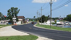 Looking north along Main Street