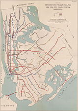 Map of a 1939 expansion plan