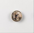 West Indian Scene ca. 1795, miniature painting on a button. Owned by Toussaint L'Ouverture.[27]