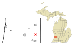 Location of Martin, Michigan