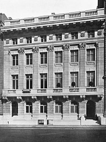 Image of the original "Marble Twins" houses, printed in Architecture magazine in 1905