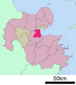 Location of Beppu