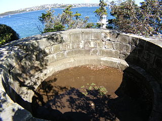 Large gun emplacement constructed 1840-42