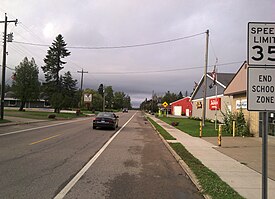 Downtown Brimley along M-221