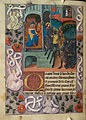 f. 54v Christ before Herod and Pilate