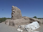 Different view of the Casa Grande Ruins National Monument.