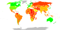 Image 5A map depicting Corruption Perceptions Index in the world in 2022; a higher score indicates lower levels of perceived corruption.   100 – 90   89 – 80   79 – 70   69 – 60   59 – 50   49 – 40   39 – 30   29 – 20   19 – 10   9 – 0   No data (from Political corruption)