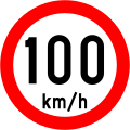 RUS 040 Speed Limit (100 km/h)