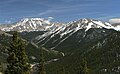 La Plata Peak (left) and Star Mountain (right) viewed from Independence Pass