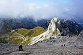 Mangart Pass seen from the Via Ferrata trail