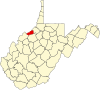 标示出普莱森兹县位置的地图