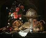 Vanitas Still Life; by Maria van Oosterwijck; 1668; oil on canvas; 73 x 88.5 cm; Kunsthistorisches Museum[162]