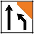 Lane management (two lanes, right lane merges)