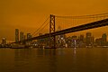 Image 2Smoke from the 2020 California wildfires settles over San Francisco (from Wildfire)