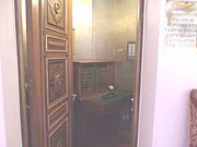 Telephone operator’s booth in the Wrigley Mansion