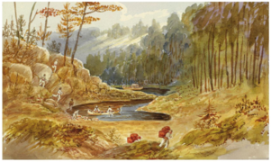 Portage at Lake Nippising, 1821