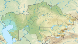 阿拉科爾湖 Алакөл在哈薩克斯坦的位置