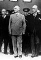 Atatürk (center, in grey suit)