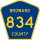 County Road 834 marker