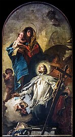 The Virgin appears to St John of Nepomuk by Giandomenico Tiepolo