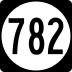 State Route 782 marker