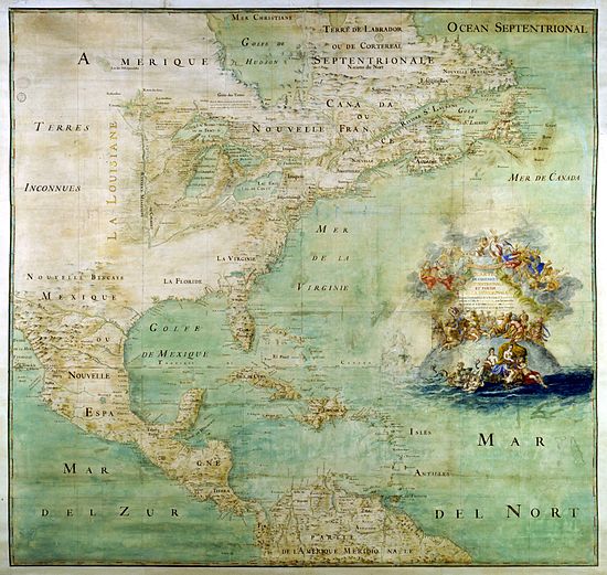 Early map of North America