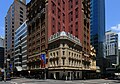 Castlereagh Street on the left and King Street to the right.